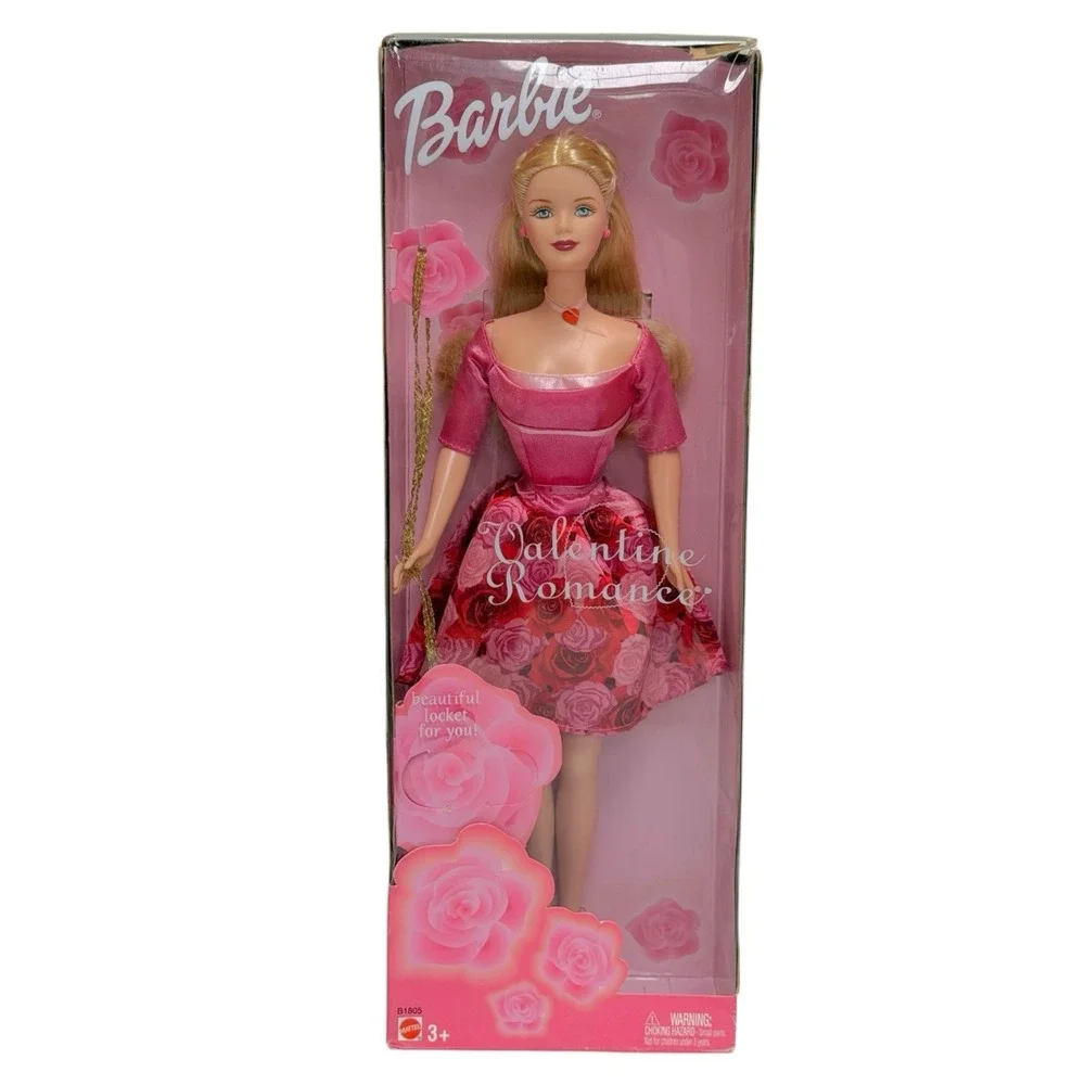 Vintage 2003 Valentine's Day Barbie Doll Mattel Seasonal W/ Heart Necklace NIB